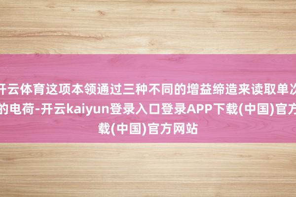 开云体育这项本领通过三种不同的增益缔造来读取单次曝光的电荷-开云kaiyun登录入口登录APP下载(中国)官方网站