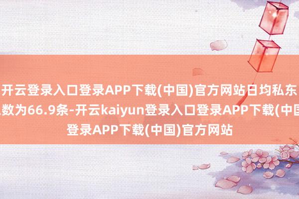 开云登录入口登录APP下载(中国)官方网站日均私东说念主信息数为66.9条-开云kaiyun登录入口登录APP下载(中国)官方网站